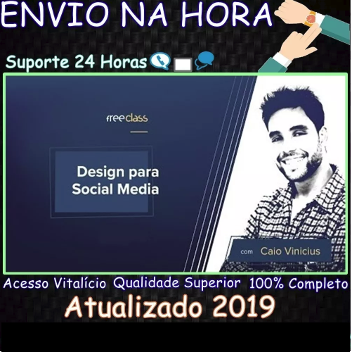 Curso Design Para Social Media Caio Vinícius Completo 2019.1