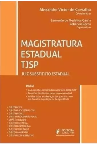 Magistratura Estadual Tjsp – Juiz Substituto Estadual – 2017