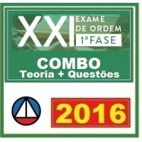 CURSO PARA EXAME TEÓRICO PREPARATÓRIO PRIMEIRA FASE XXI EXAME + RESOLUÇÃO DE QUESTÕES CERS 2016