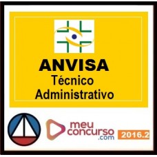 CURSO PARA CONCURSO ANVISA TEÓRICO INTENSIVO TÉCNICO ADMINISTRATIVO MEU CONCURSO 2016